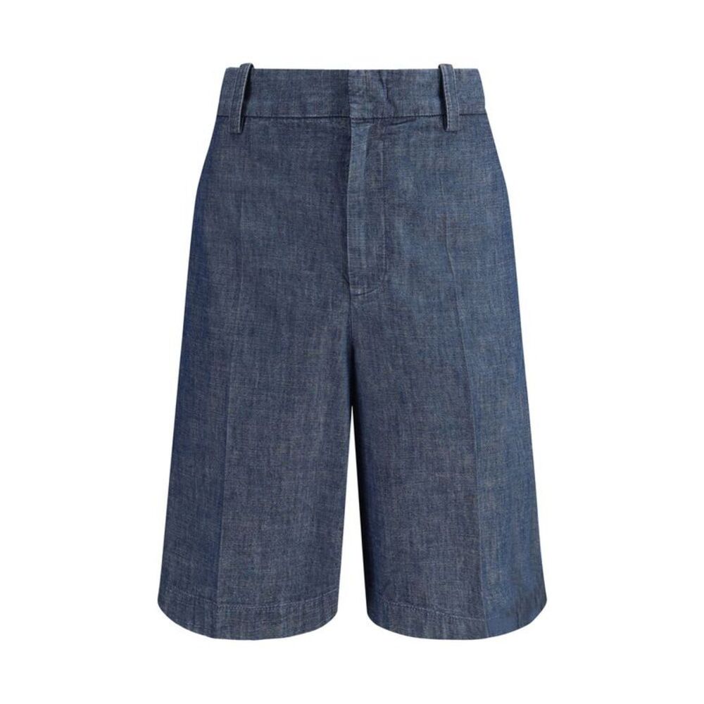 Jil Sander Blue Cotton Bermuda Men's Shorts